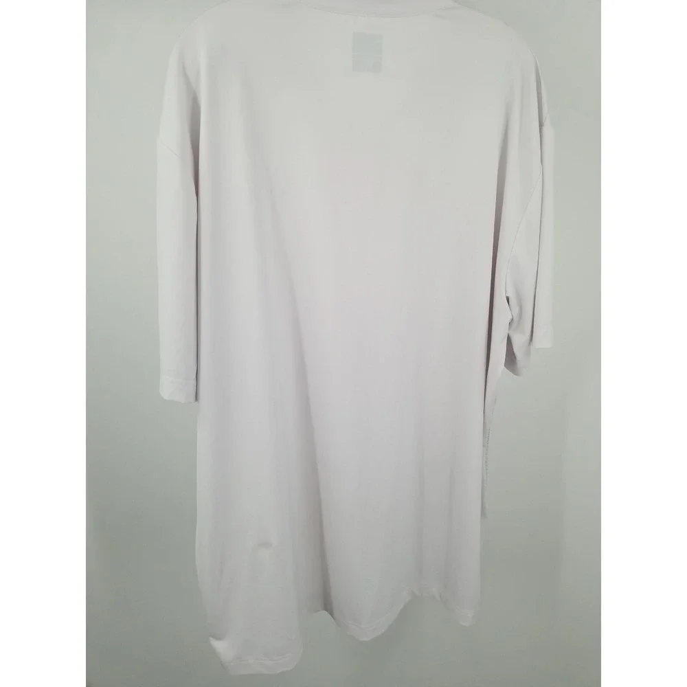 Callaway Opti Dri Golf Polo‎ Mens Shirt XL White Gray Striped Short Sleeve Logo - Picture 6 of 7